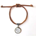 Leaders To Wristband Leather Bracelet Famous Question Hide Jewelry Rope Quote Brown