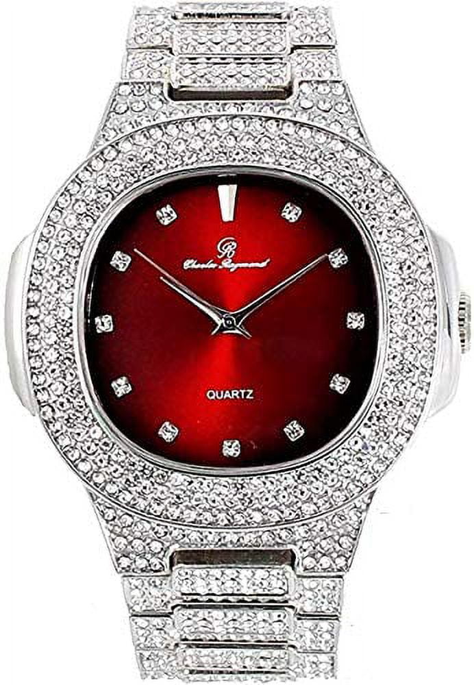 '- Bling'ed Dance Perfect Hip Blood Out Queen Red) (SLV The Set His&Hers Watch Couples ST10325/ST10364 for Hop Floor Power Flaunt and and On to Off King