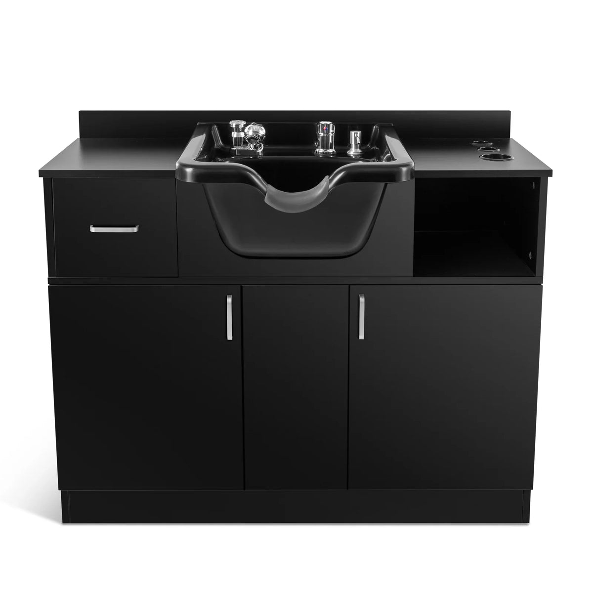 Dryer Sink USB,Hair hand with Hair Holes,P Station Salon Trap,Drawer(Black) Backwash Beauty Shampoo Artist