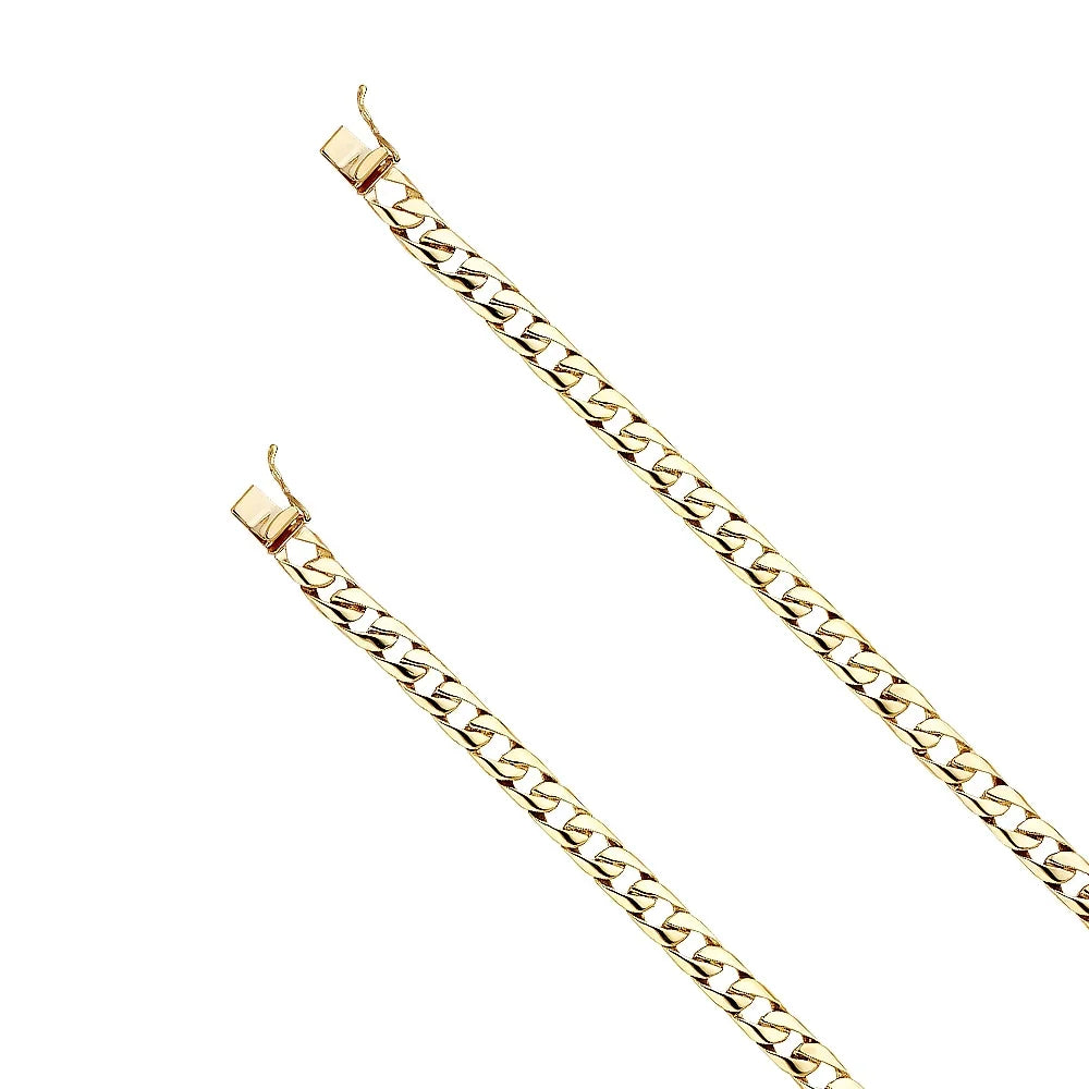 Men Gift Jewelry Yellow Gold | for | Link Chain for 8" and Bracelets - Elegant Weight 14k Women 14KY 14.7 Men’s Cuban | Gold Bracelet