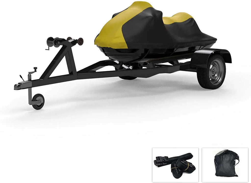 Trailer and Ultra Storage Kawasaki Includes Rays, - Sun, climate Straps Rain, - More! - UV Trailerable 300LX and Jet Color for Weatherproof 2011-2013 All - Bag Covers Yellow/Black Protects from Ski