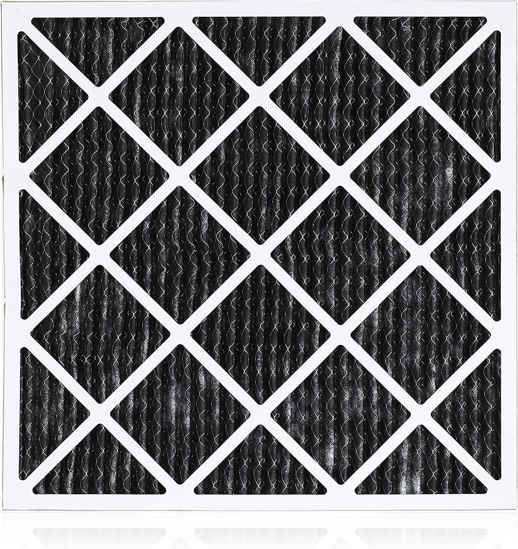 8 Filterbuy (6-Pack) HVAC MERV Eliminator Pleated Carbon Furnace Filters 25x25x1 Air Odor Activated AC with