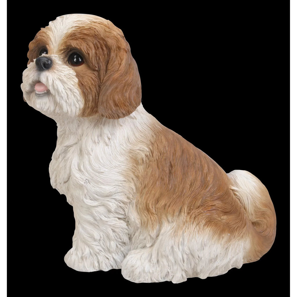 Sitting Gifts Hi-Line Garden Shih Statue 11" Puppy Tzu exterior