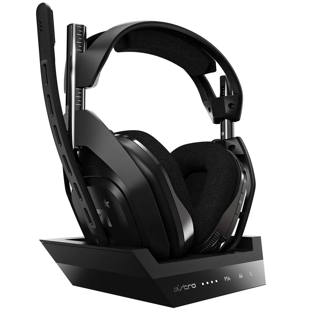Station Like Gen Base PS4, (Refurbished: - Wireless 4 ASTRO Black/Silver New) Headset With A50 PC, Gaming Compatible + Mac Pre-Owned PS5,