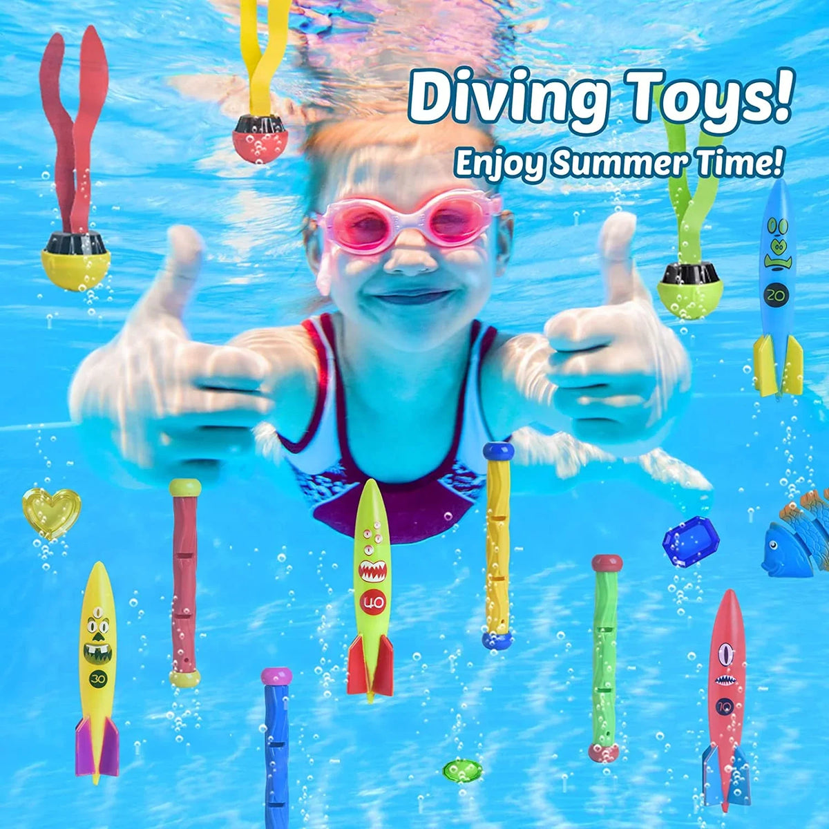 Toys 34PCS for Little Kids Toys Toys Backyard, Diving Pool for Kids liquid Swimming Pool Fun for Toys