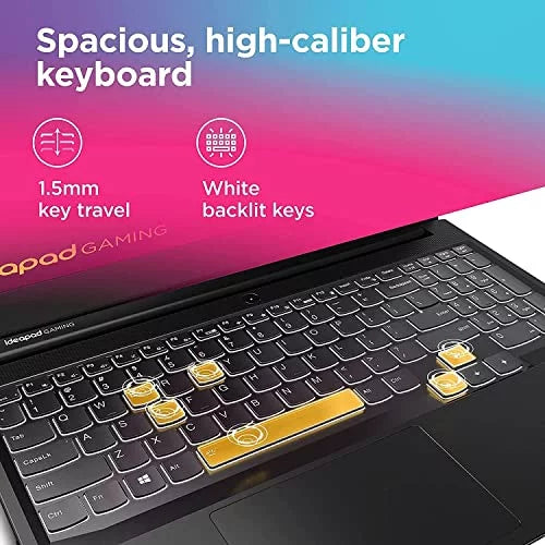 Bluetooth, 5-5600H, GDDR6, RTX 120Hz 3 AMD 1TB WiFi, SSD, Lenovo Keyboard, RAM 15.6" Shadow Webcam, Black Backlit IdeaPad Windows Ti 4GB 11, Gaming Gaming Laptop, 3050 8GB Ryzen FHD