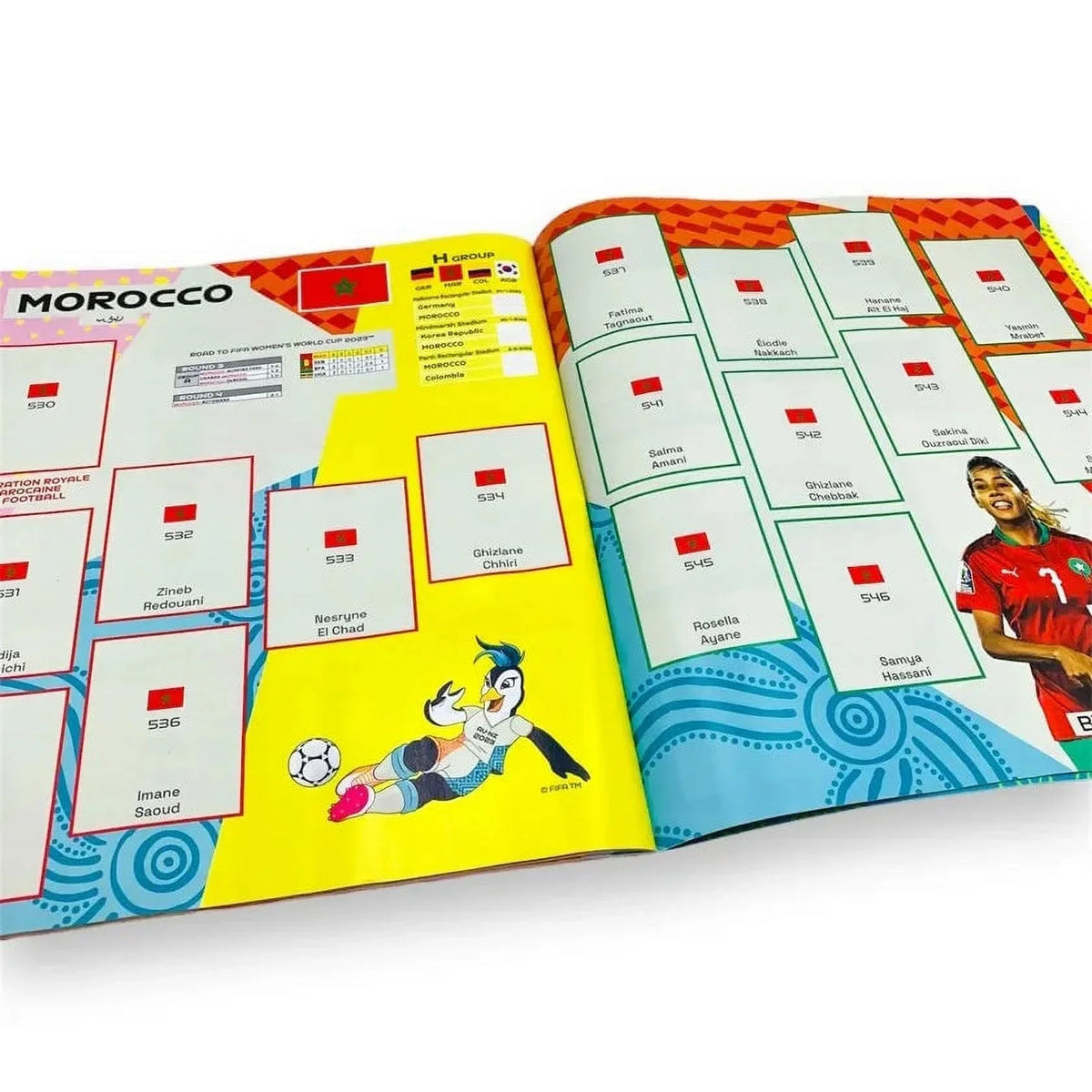 World Stickers) Women's - Stickers (Album 51 Mega Starter Cup Panini FIFA 2023 + Pack