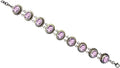 Tribal Silver to Length / Genuine for Purple Unique 8” Sterling Women Adjustable Gemstone Designer Ethnic Inch Amethyst Bracelet 925 Handcrafted 7.5” Beautifully Fashion Gypsy