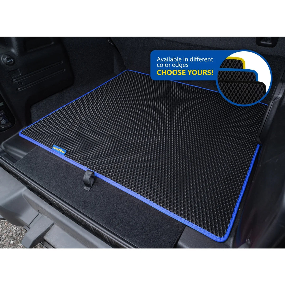 Mat Anti-Slip Wrangler Waterproof, Dimond Liner, Fit Cargo Liner Dirt for with 2019-2024 Duty Technology - Liner-GY004563 - Trunk Luggage Cargo Liquid Shape, Jeep & Custom Trapping Goodyear Heavy