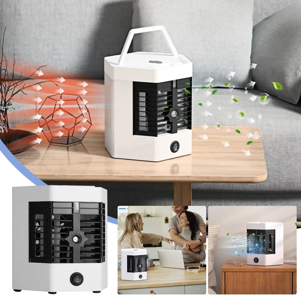 and Light Personal Cooler Easy YHAIOGS Portable Any Air Portable liquid Device to and Cool Air Like Space Home Mini Space Cooler office Conditioner Led Fill