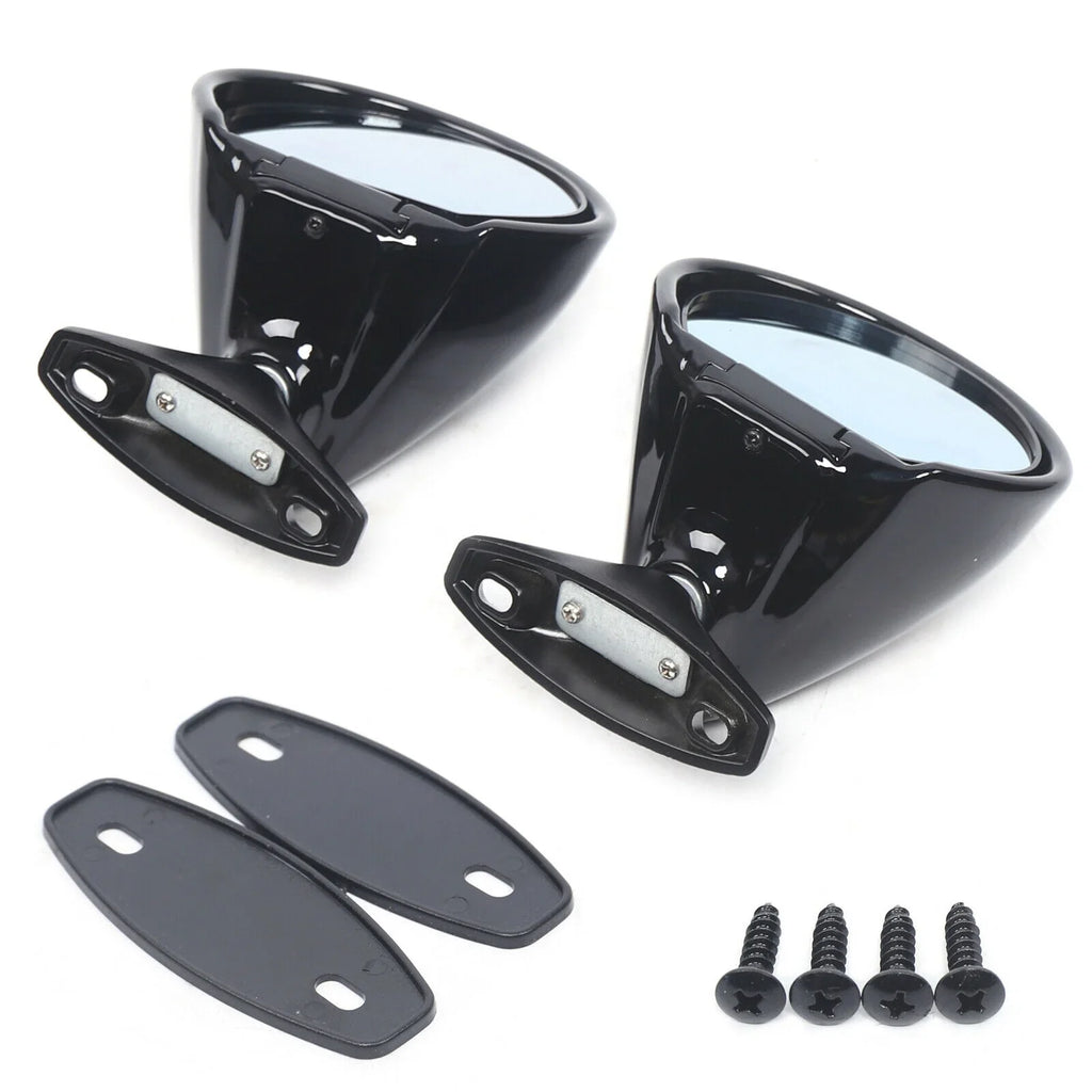 Rear Classic Pair Car Mirror Door Mirror 1 Side View Gasket Wing Universal Plane &