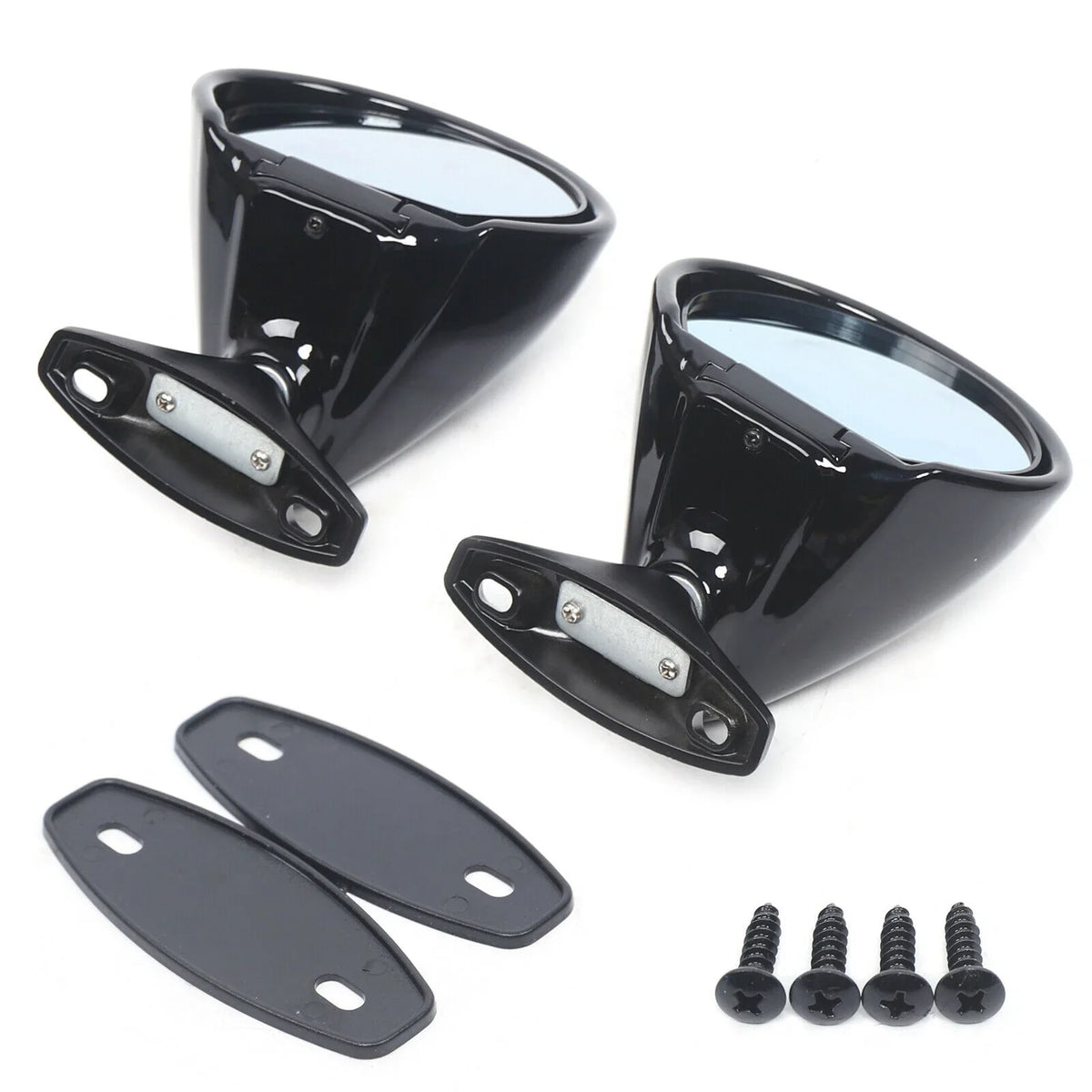 Rear Classic Pair Car Mirror Door Mirror 1 Side View Gasket Wing Universal Plane &