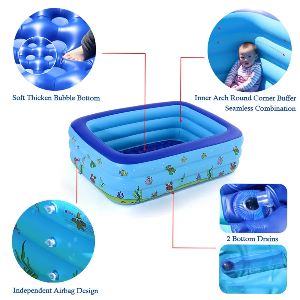 Basin Inflatable Swimming Bathtub Swimming exterior Pool Portable Pool Kid
