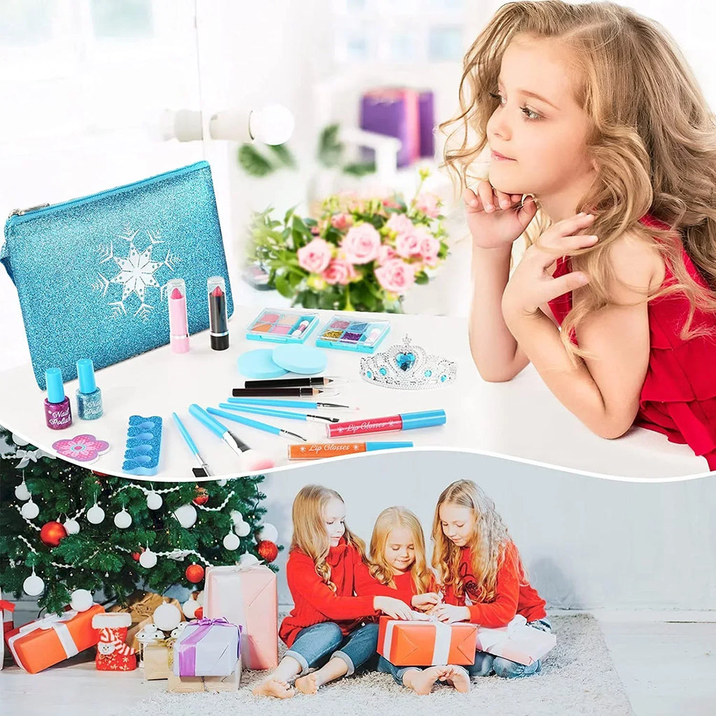Princess Set Makeup 3 Children Girl Cosmetic Girls 12 Makeup Washable 9 Play 10 Kids, 5 Toys Birthday Girls, for Makeup for Case 11 7 Makeup Years Girl, Kit 4 Real with Kit Old 8 for 6 for Kids