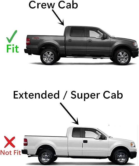Models Glass with Door Door Right Pickup Cab 2009-2014 Side Door Compatible 4 Window F150 Passenger Crew Rear