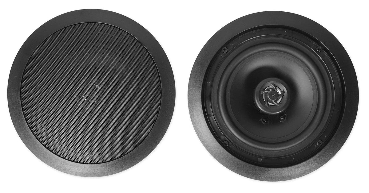 Black 8" Ceiling Amp+(4) Home 5 Bluetooth Receiver Speakers SINGMIX Rockville